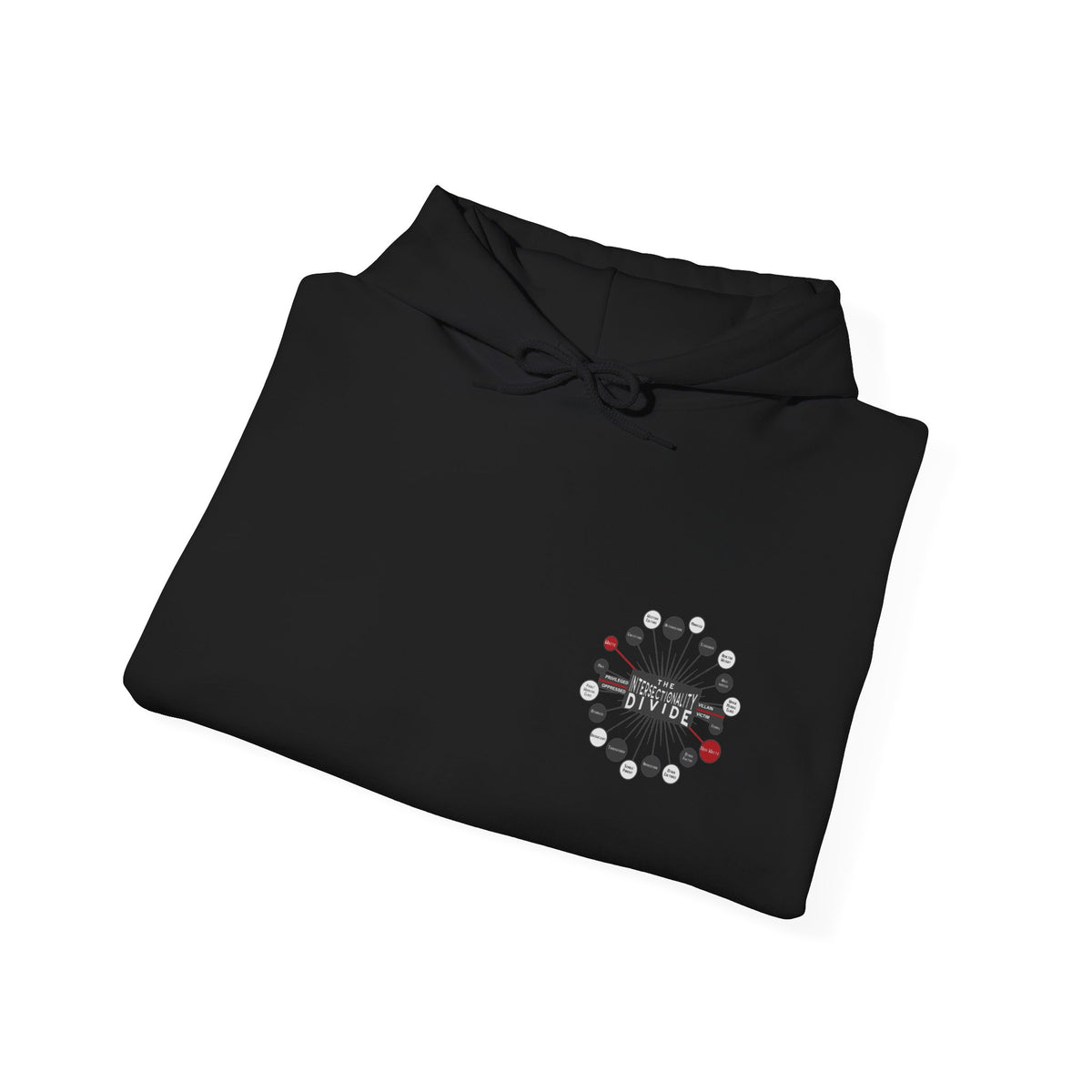 Hooded Sweatshirt - Intersectionality Divide Design | Cozy and Thought-Provoking Wear