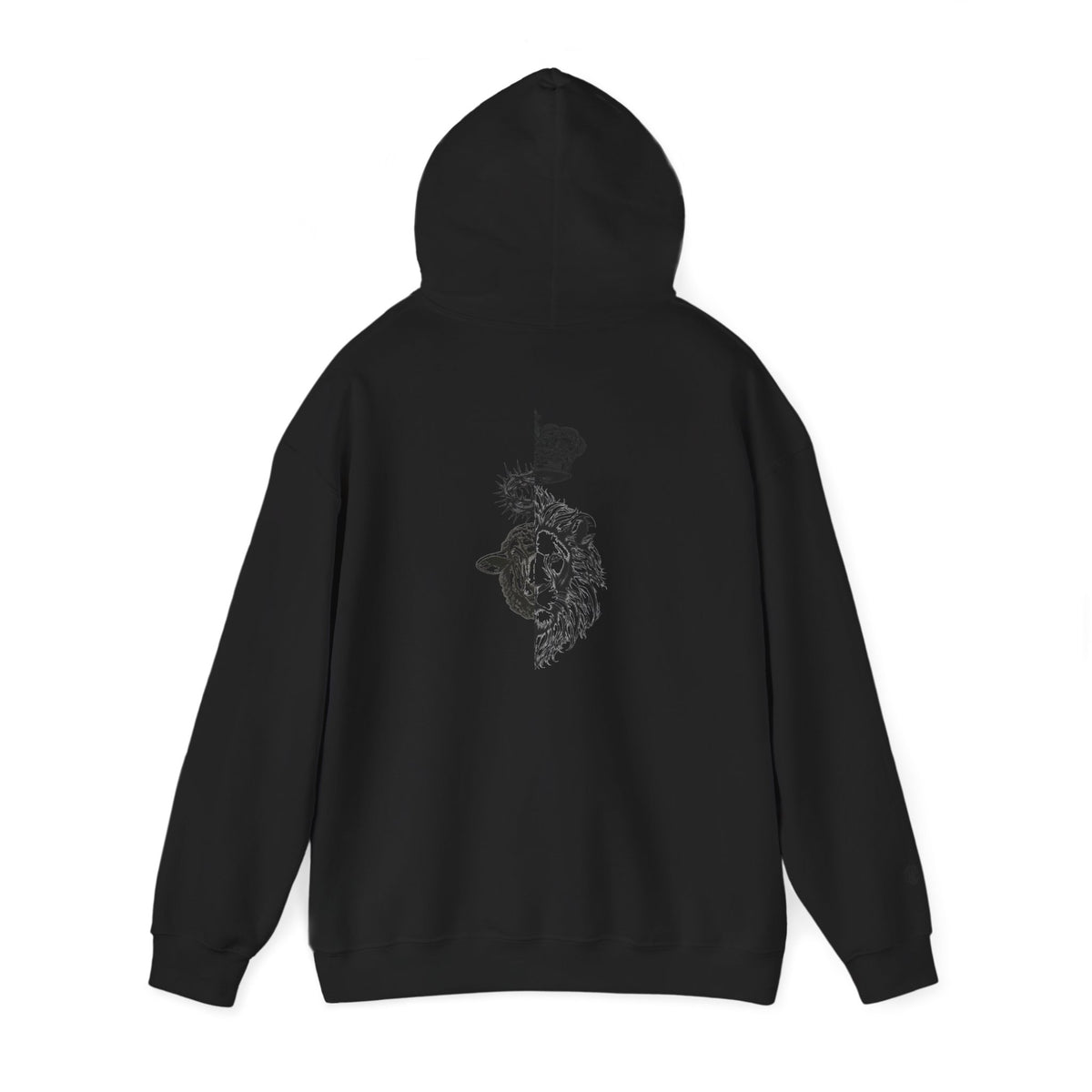 The Lion and The Lamb Unisex Heavy Blend™ Hoodie - Spiritual Symbolism Sweatshirt