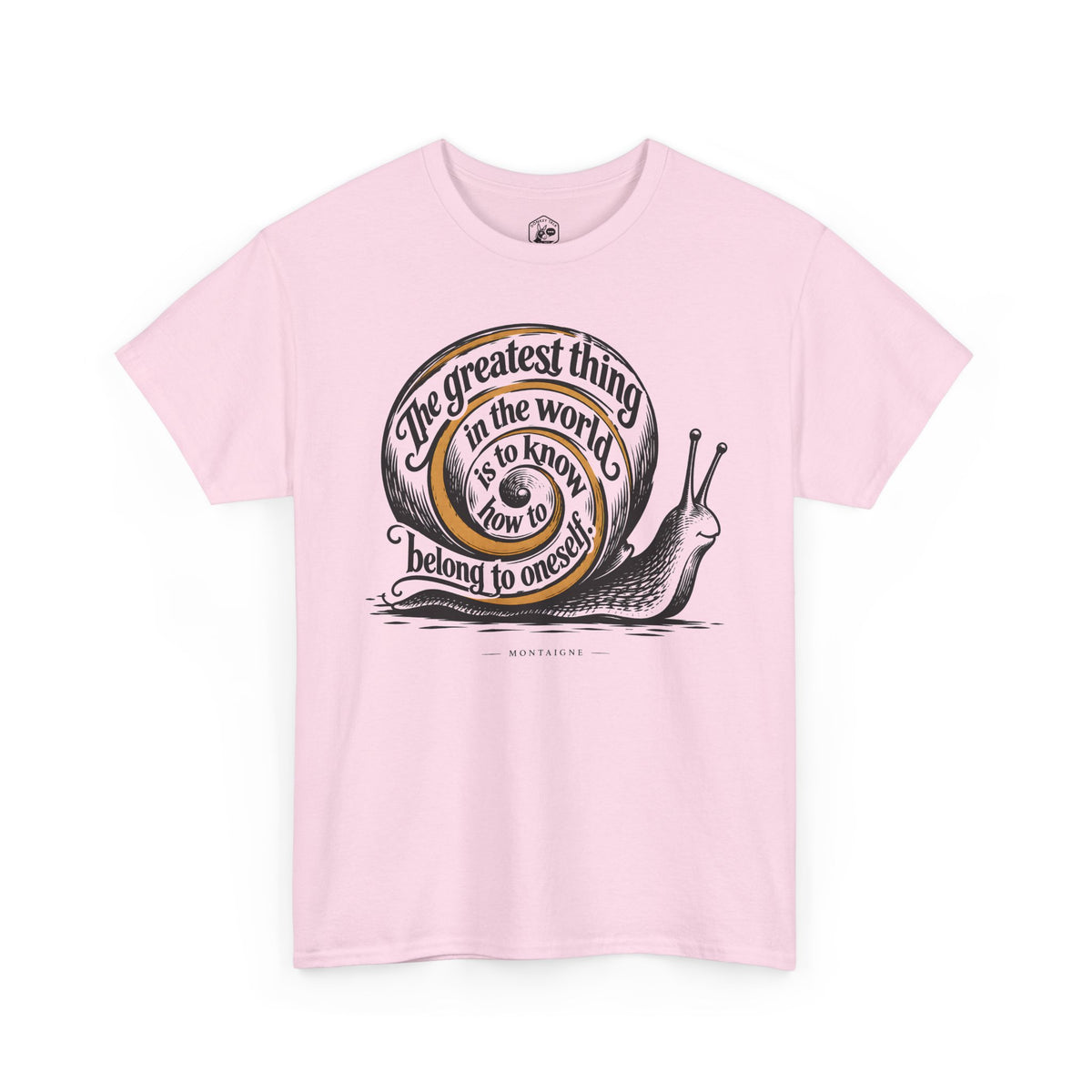 Belong to Oneself Snail Spiral T-shirt – Donkey Talk graphic tee