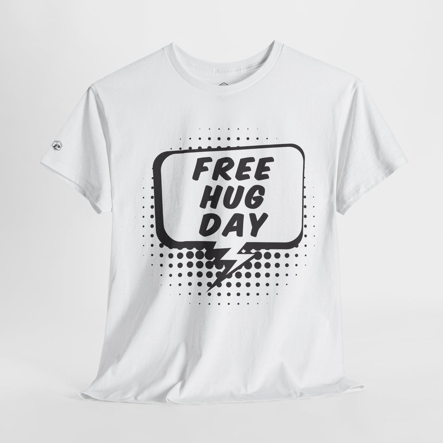 Free Hug Day Unisex Heavy Cotton Tee - Comfort & Joy for Everyday Wear