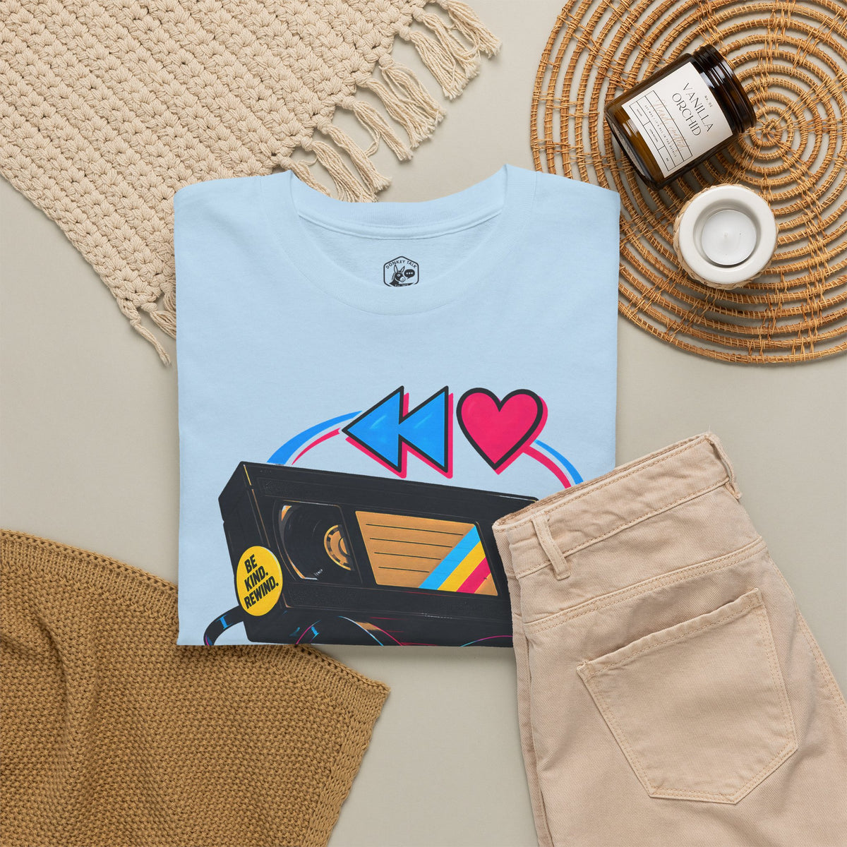 Kindness Rewind Heart T-shirt – Donkey Talk graphic tee