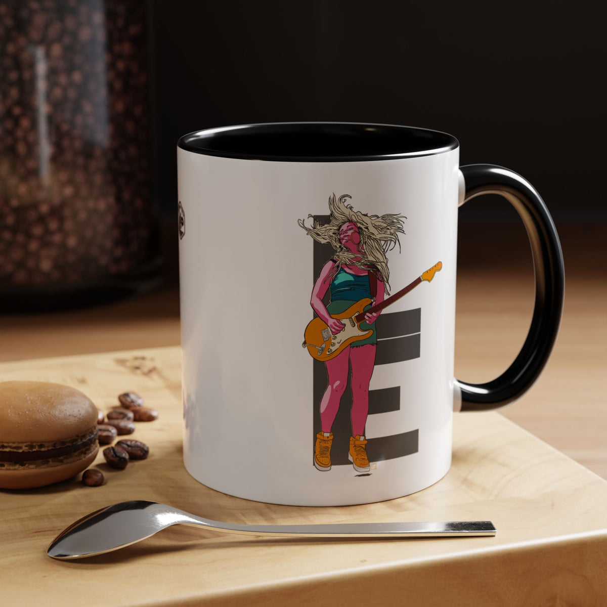 Coffee Mug — Colorful Guitarist Rock Music Accent Mug (11oz & 15oz)