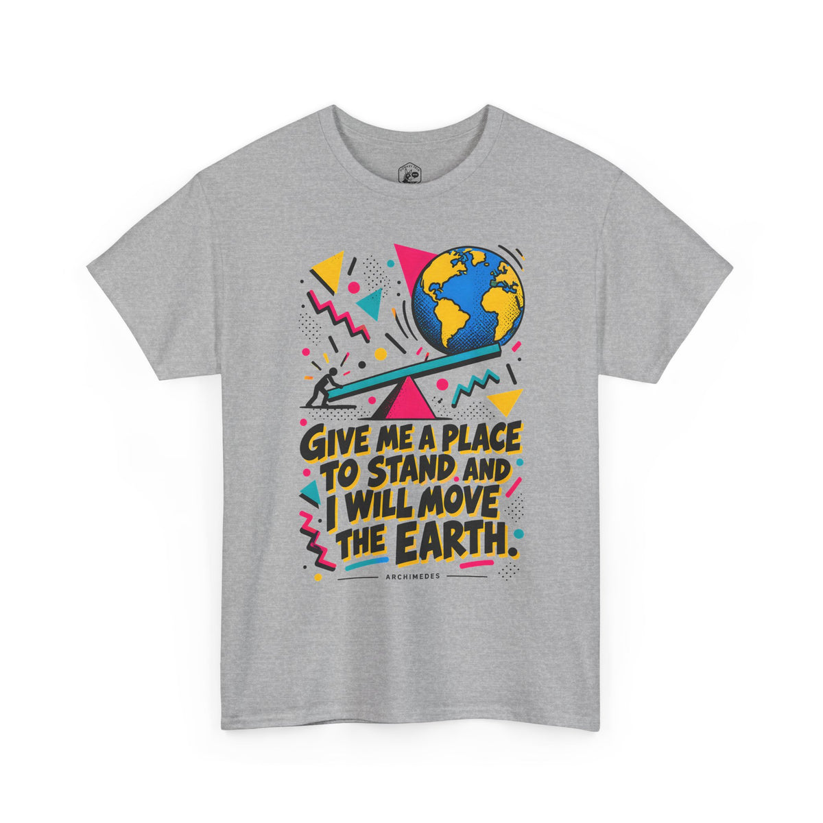 Archimedes Lever Memphis T-shirt – Donkey Talk graphic tee