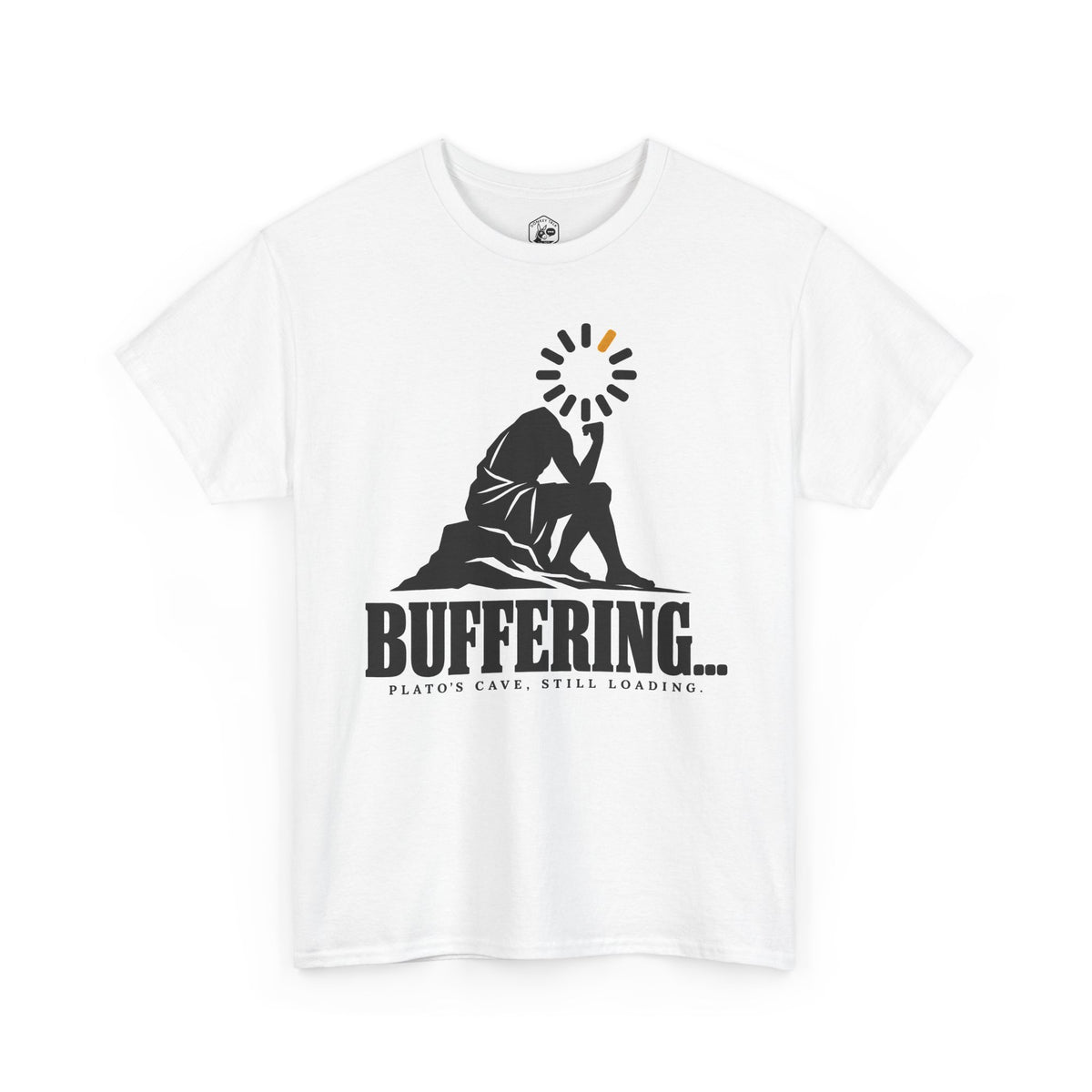 Buffering Plato's Cave T-shirt – Donkey Talk graphic tee