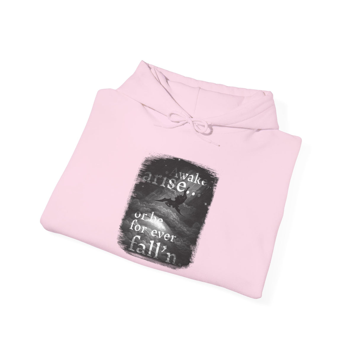 Inspirational Unisex Heavy Blend™ Hoodie - 'Awake, Rise, Forever Fall'n'