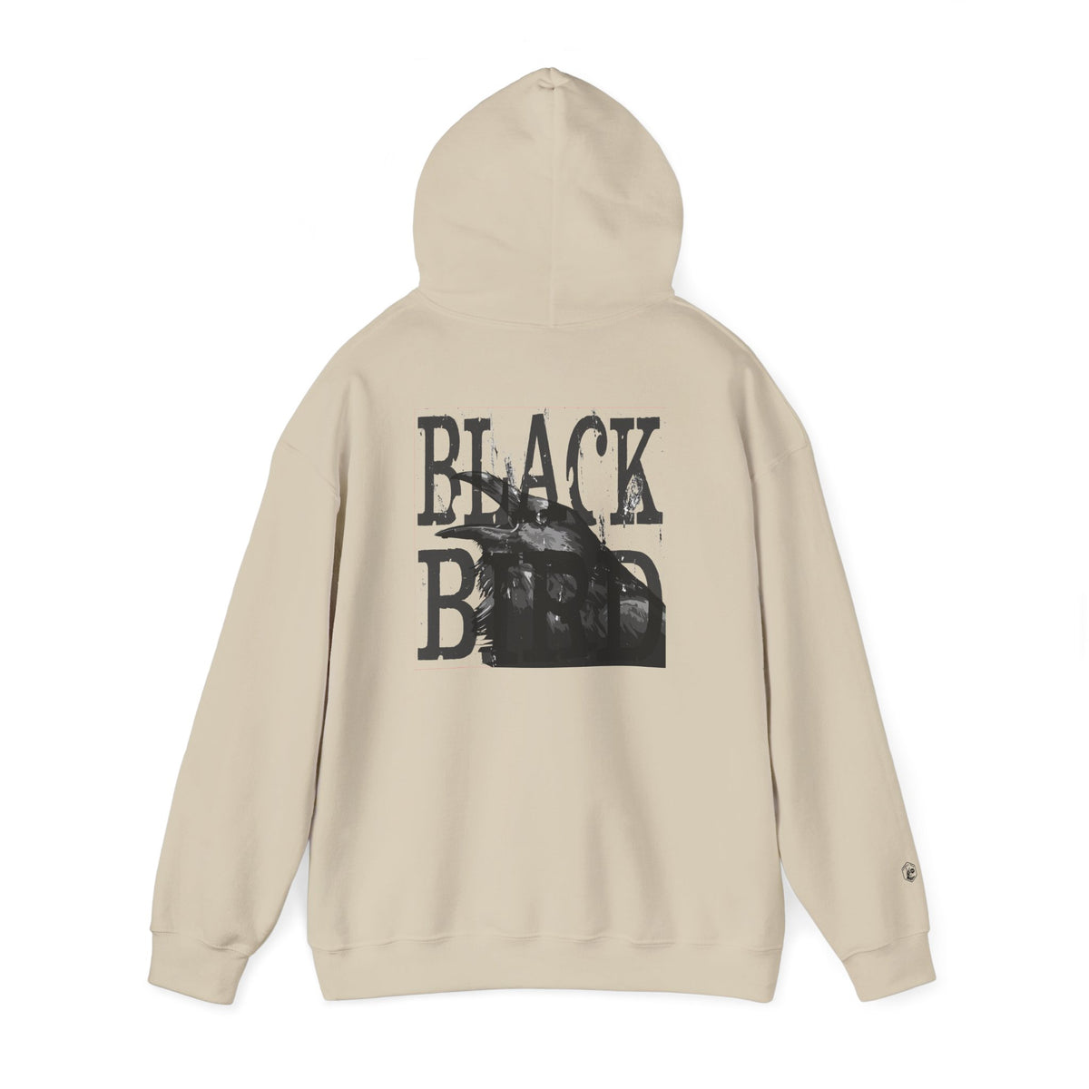 The Raven Unisex Heavy Blend Hoodie - Black Bird Design, Cozy & Stylish