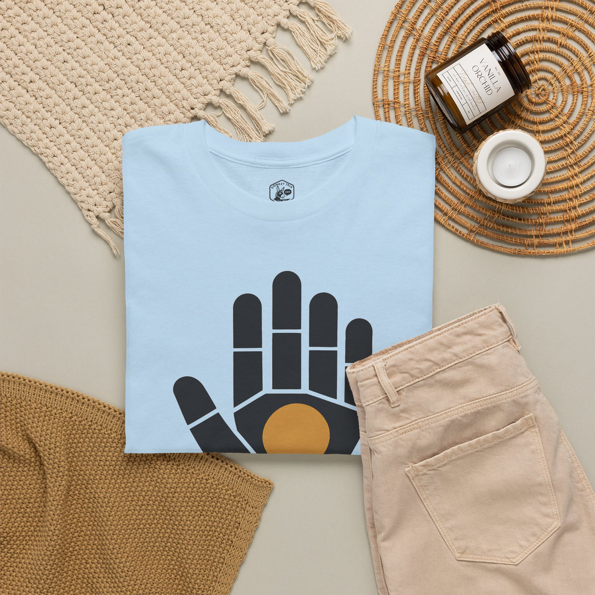 Psalm Hand Bauhaus T-shirt – Donkey Talk graphic tee