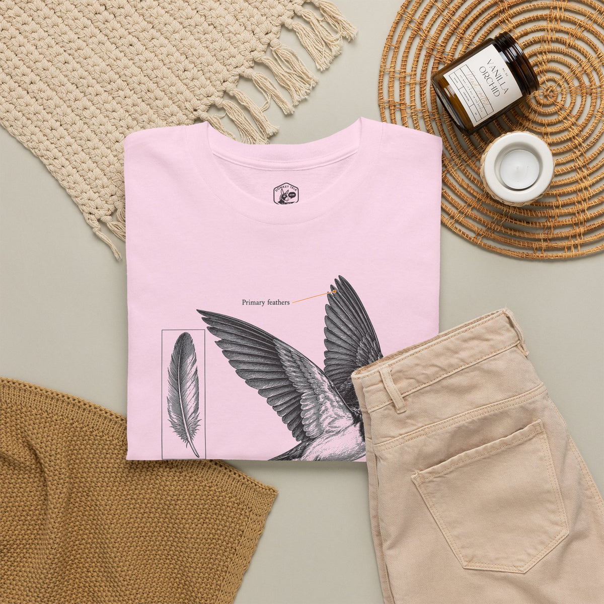 Ask the Beasts Swallow Engraving T-shirt – Donkey Talk graphic tee