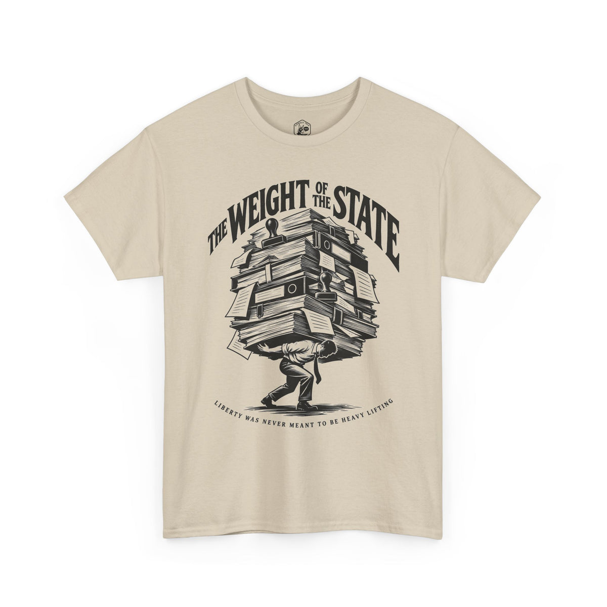 The Weight of the State T-shirt – Donkey Talk graphic tee