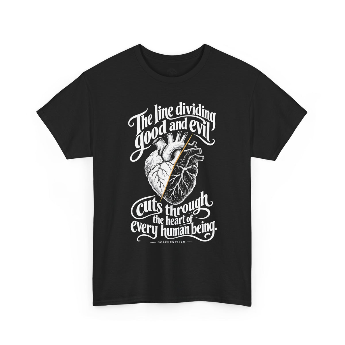 The Line Dividing Good and Evil T-shirt – Donkey Talk graphic tee