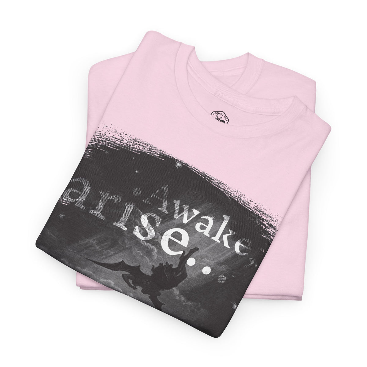 Arise or Fall Graphic Tee — Monochrome Moody Quote T-Shirt