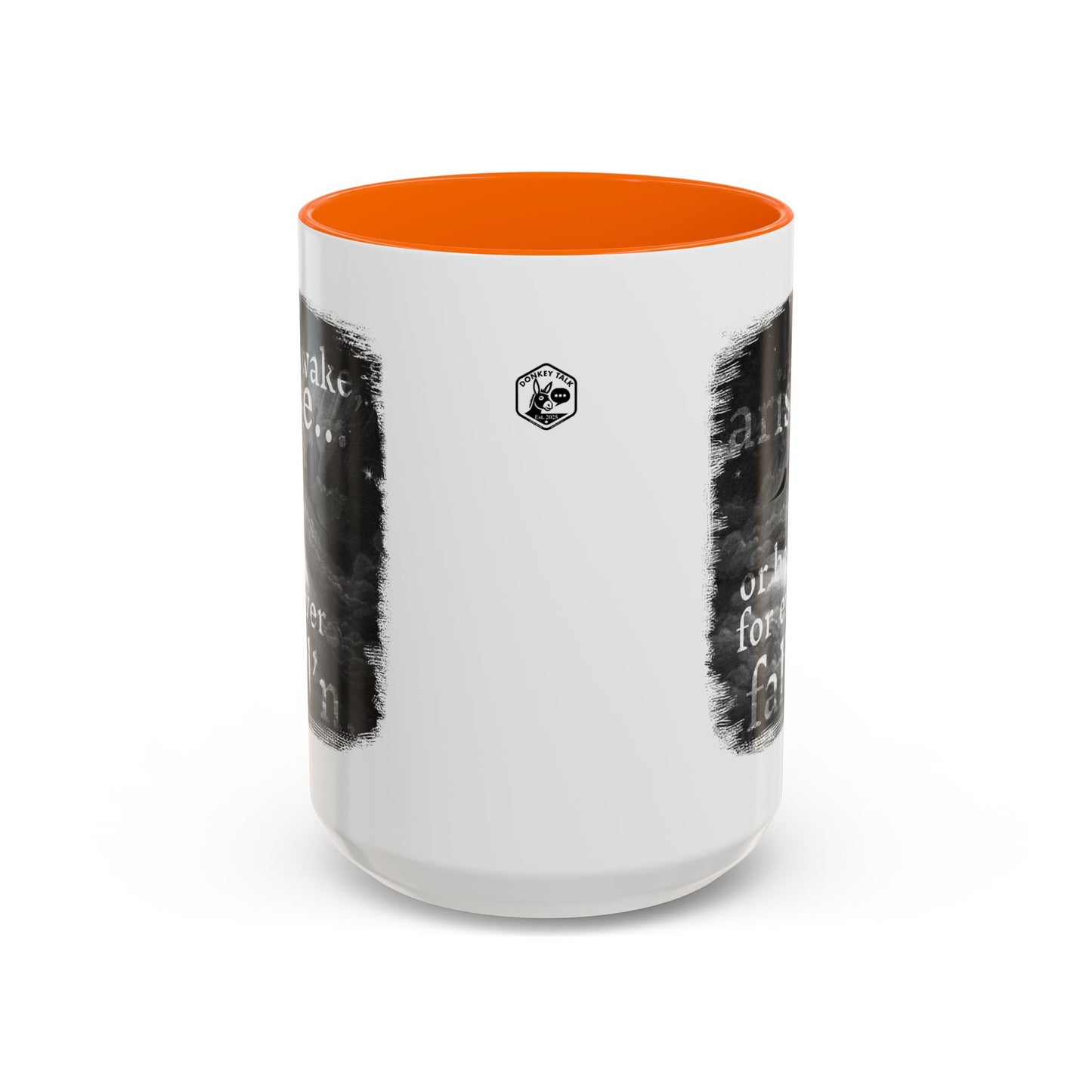 Inspirational Gothic Coffee Mug — "Awake Arise or Be Forever Fall'n" Accent Mug (11/15oz)