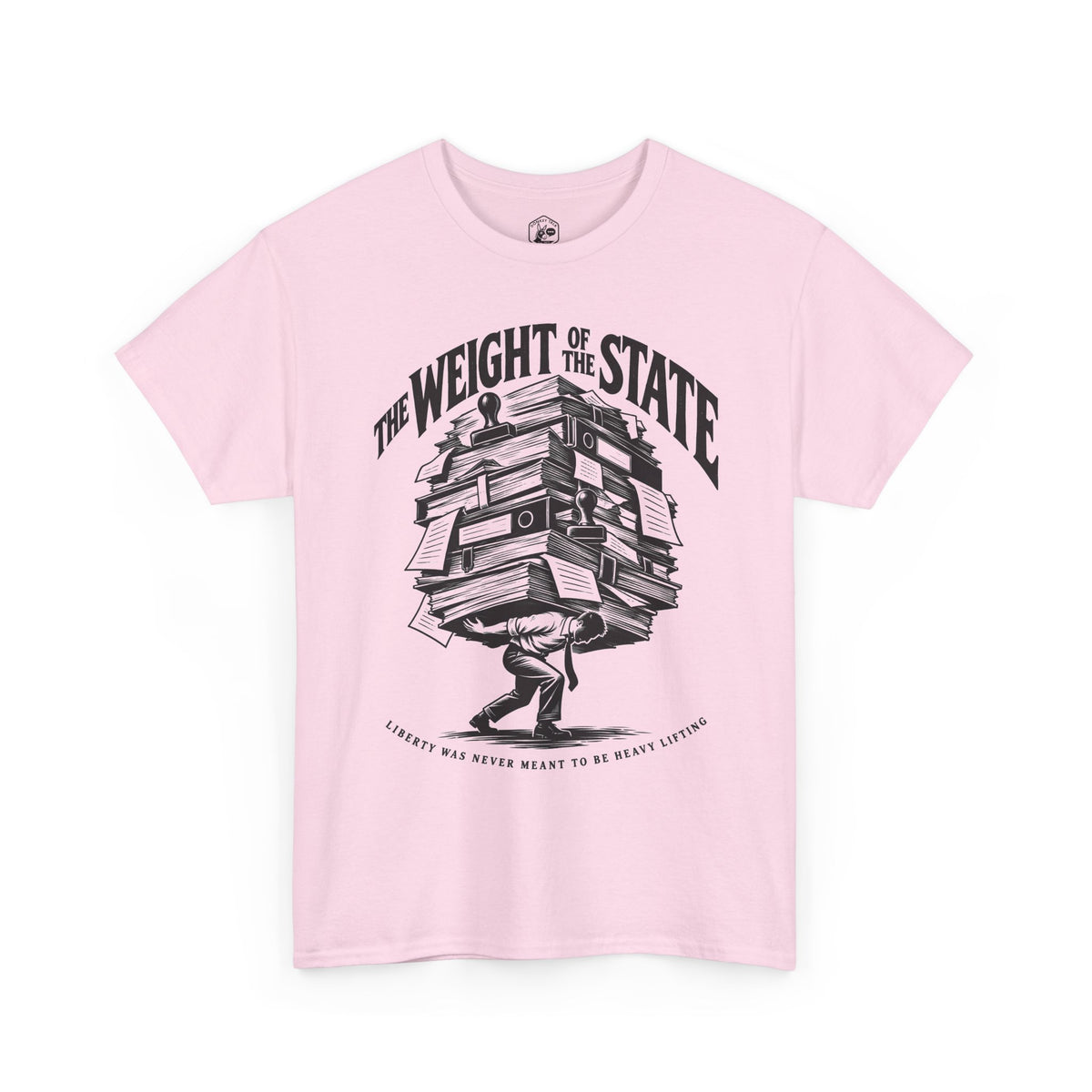 The Weight of the State T-shirt – Donkey Talk graphic tee