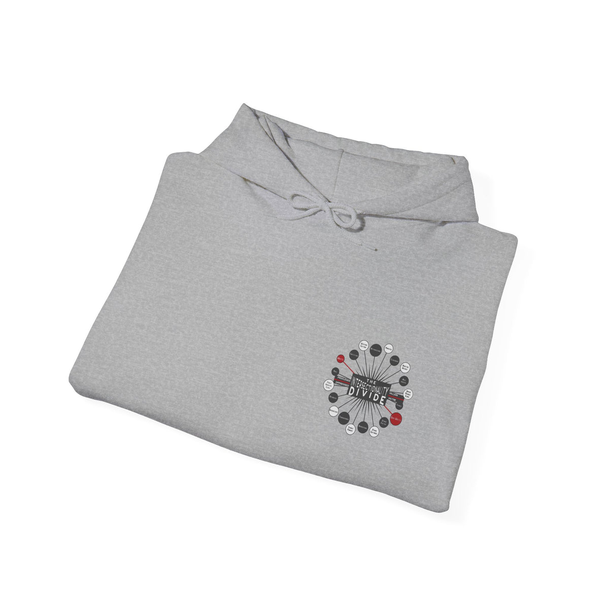 Hooded Sweatshirt - Intersectionality Divide Design | Cozy and Thought-Provoking Wear