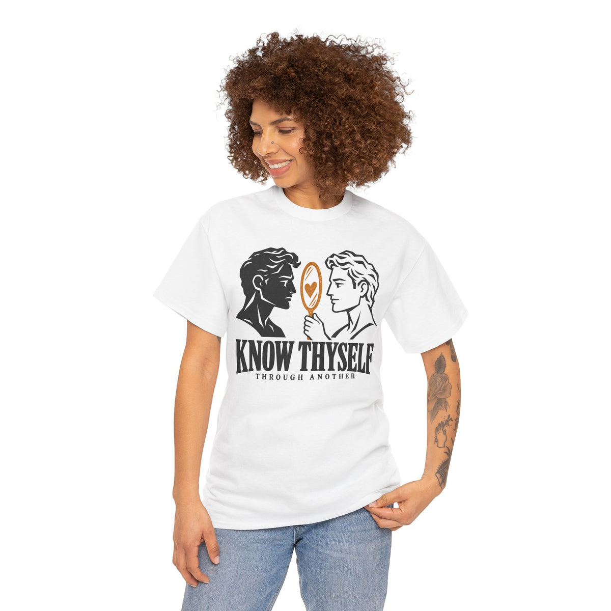 Know Thyself Through Another T-shirt – Donkey Talk graphic tee