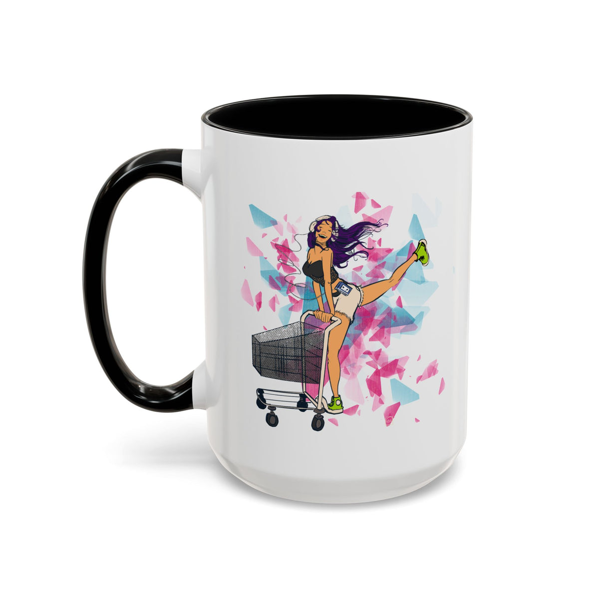 Playful Accent Coffee Mug for Fashion Lovers