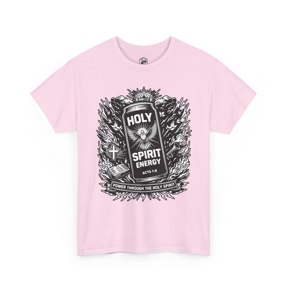 Holy Spirit Energy T-Shirt | Acts 1:8 Christian Streetwear Tee