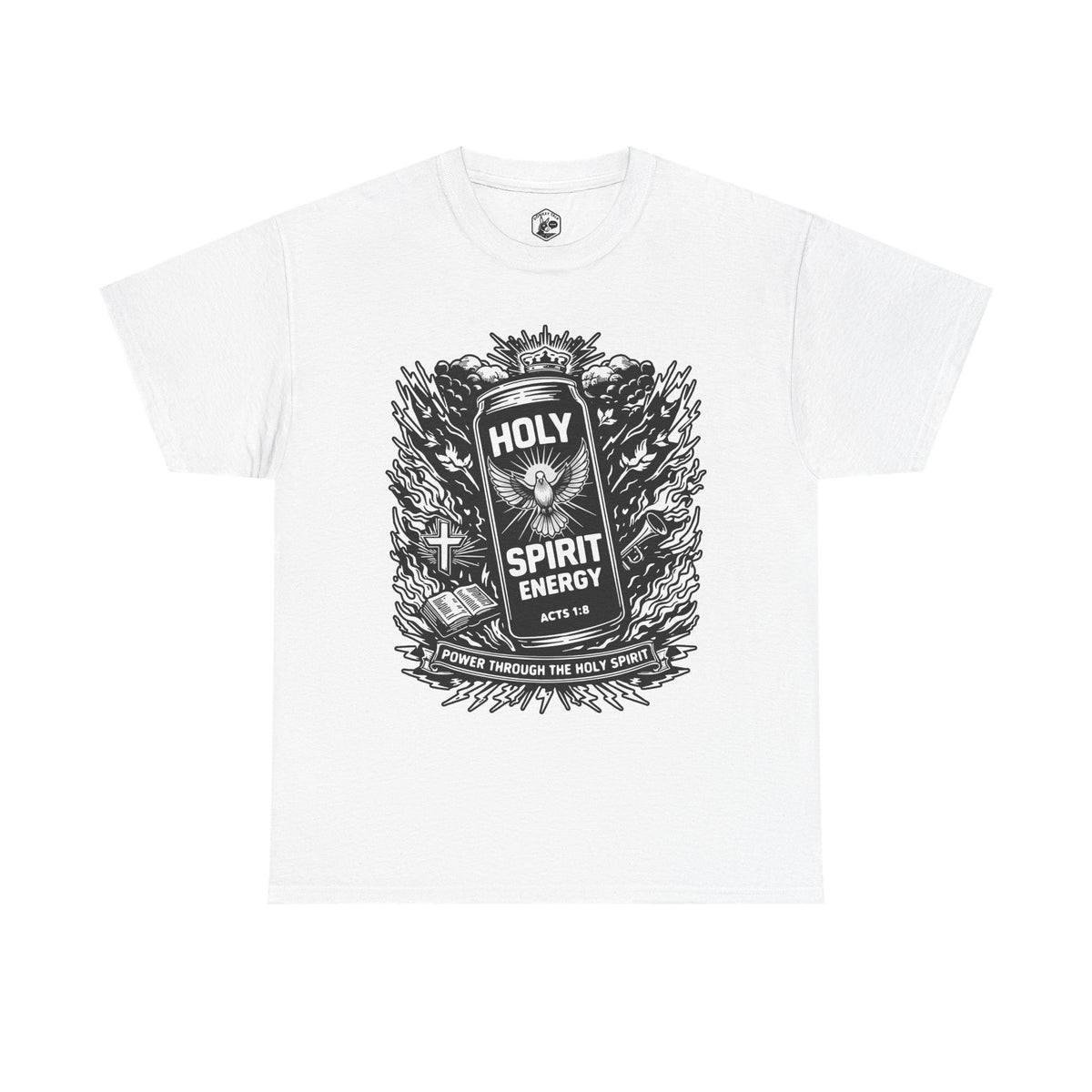 Holy Spirit Energy T-Shirt | Acts 1:8 Christian Streetwear Tee