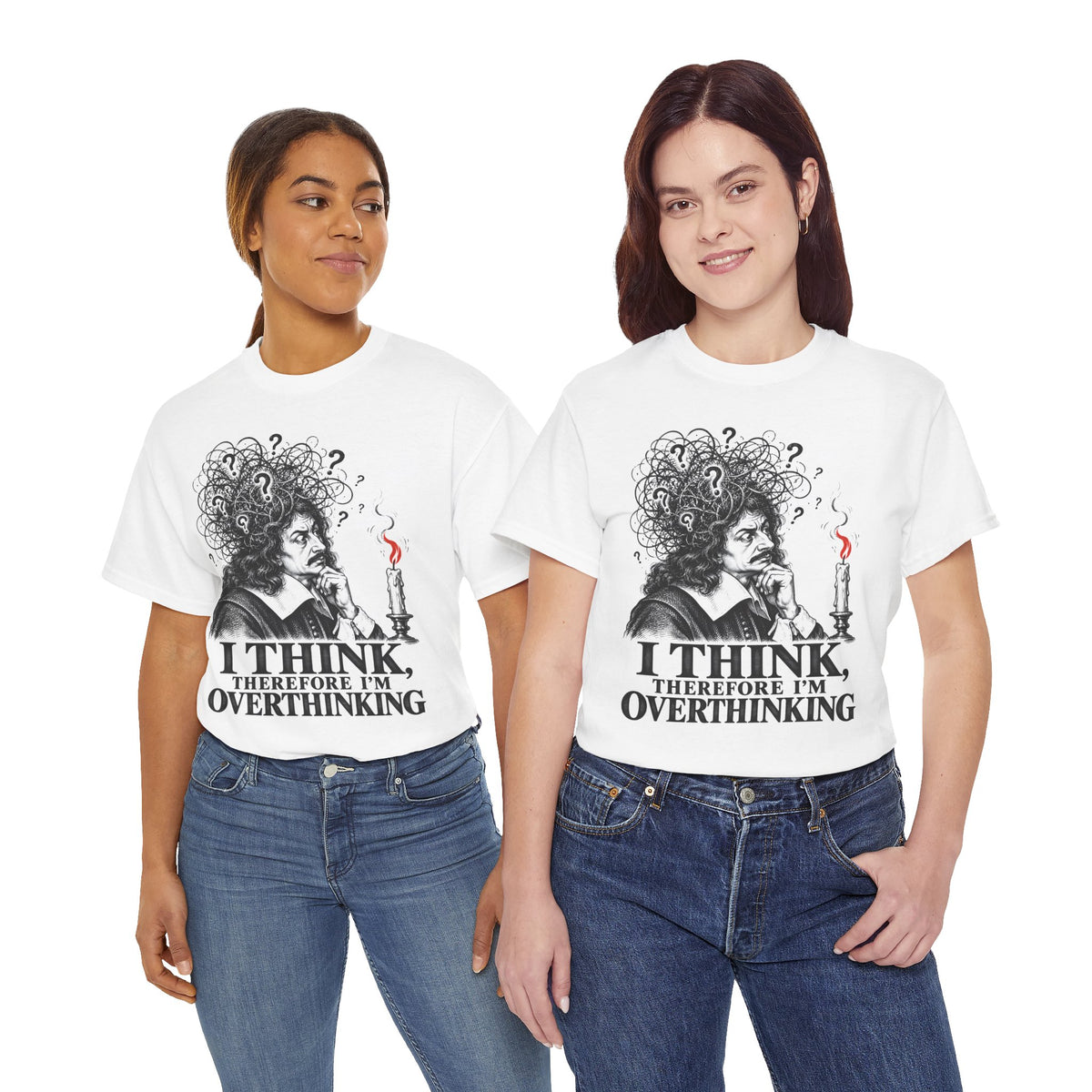 I Think, Therefore I'm Overthinking T-shirt – Donkey Talk graphic tee