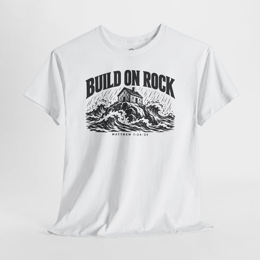 Build on Rock T-shirt – Donkey Talk graphic tee