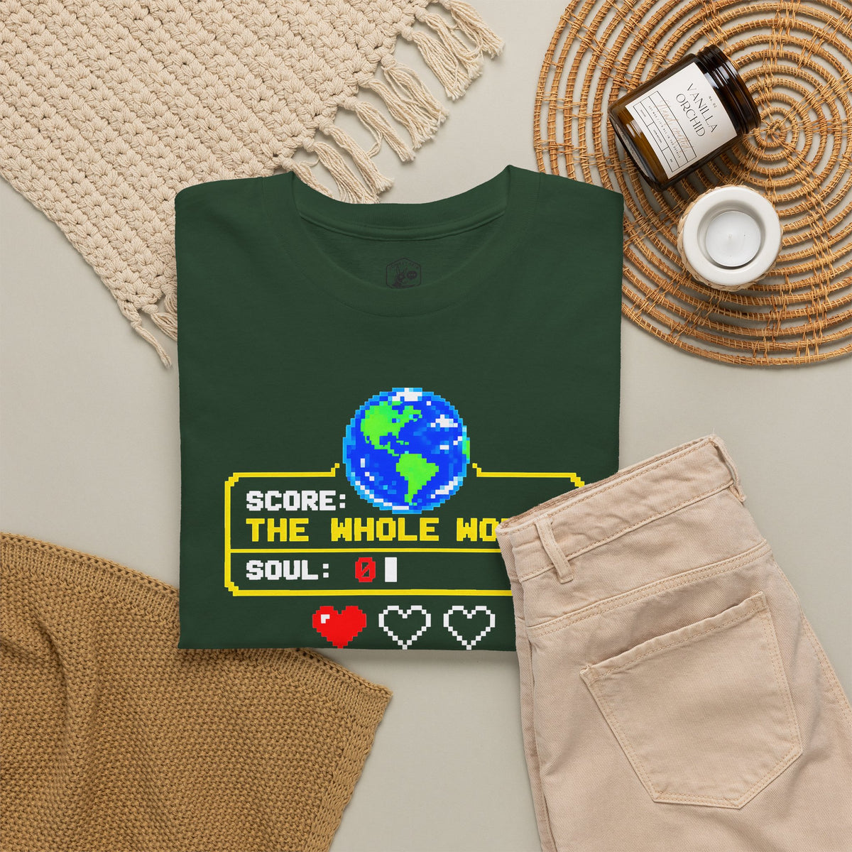 Gain the World Arcade High Score T-shirt – Donkey Talk graphic tee