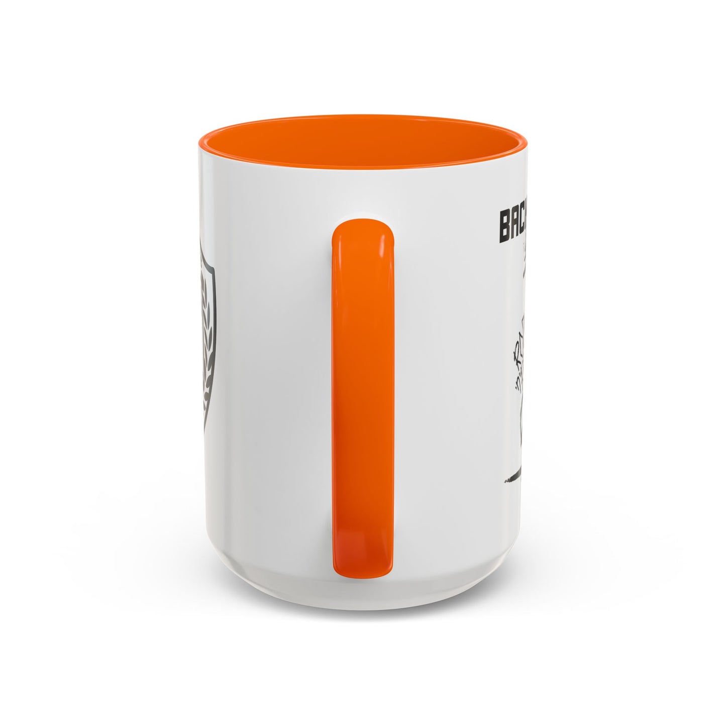 Back to Cool Shield Accent Coffee Mug — Retro Badge Coffee Cup (11/15oz)