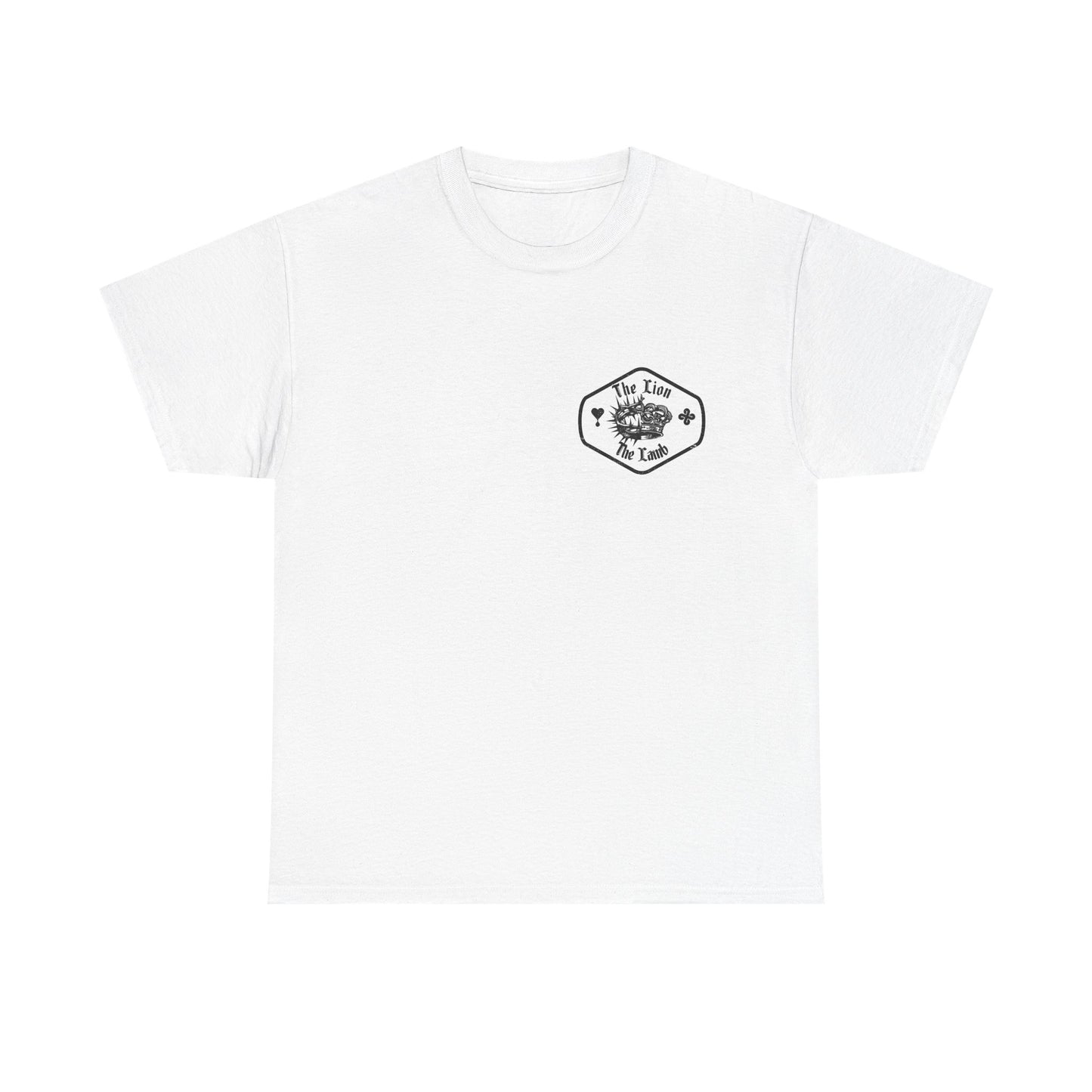 Lion & Crown Graphic Tee | Half Skull Lion Design T-Shirt