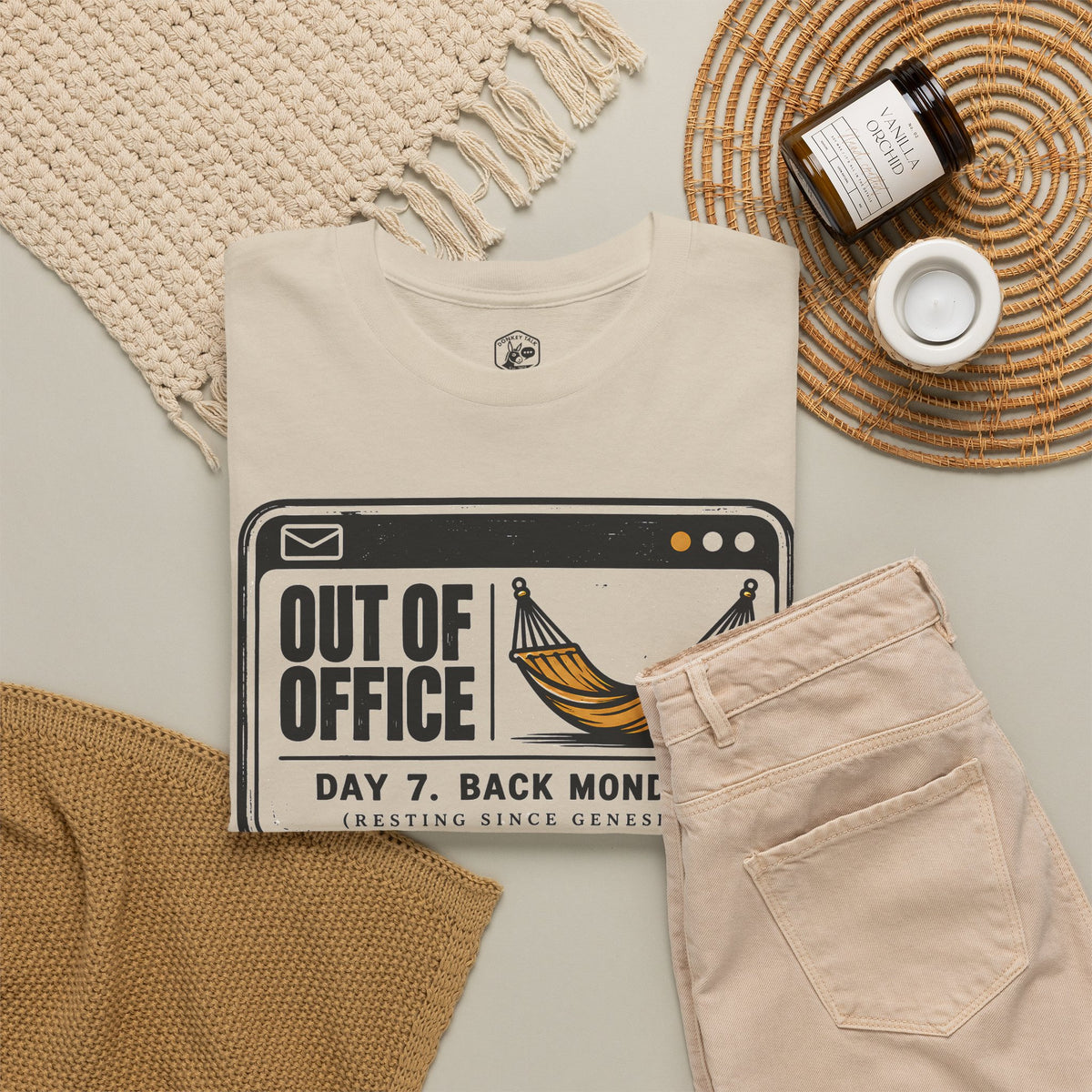 Out of Office Day 7 Sabbath T-shirt – Donkey Talk graphic tee