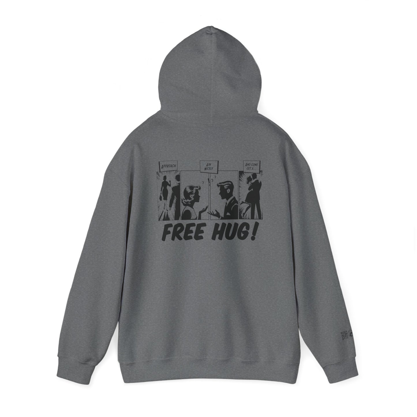 Unisex Heavy Blend™ Hooded Sweatshirt - Free Hug Day & A Big Hug Design