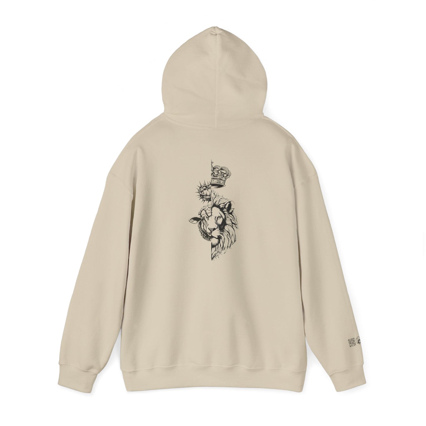 The Lion and The Lamb Unisex Heavy Blend™ Hoodie - Spiritual Symbolism Sweatshirt