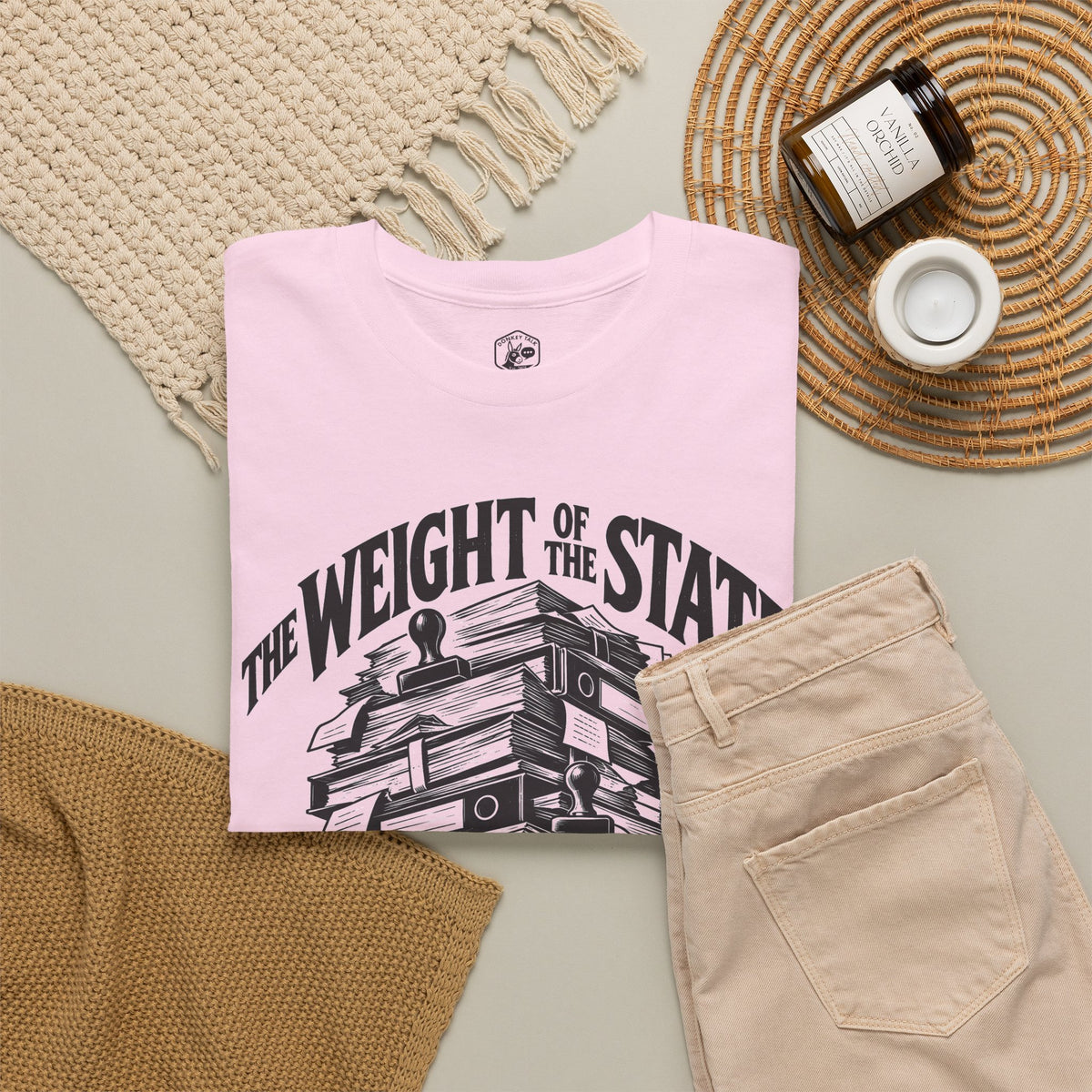 The Weight of the State T-shirt – Donkey Talk graphic tee
