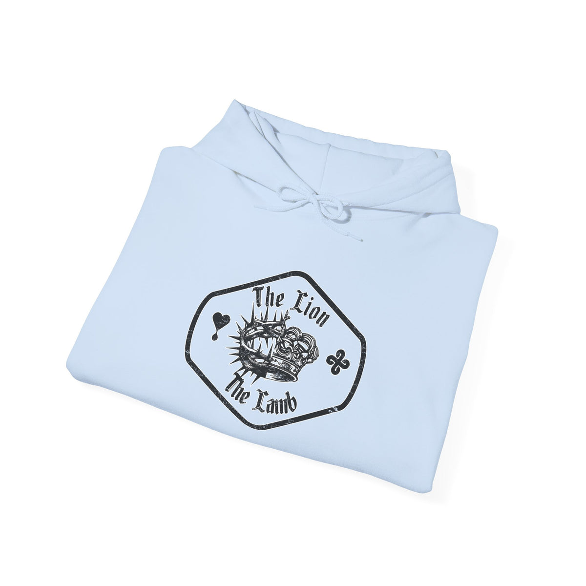The Lion and The Lamb Unisex Heavy Blend™ Hoodie - Spiritual Symbolism Sweatshirt