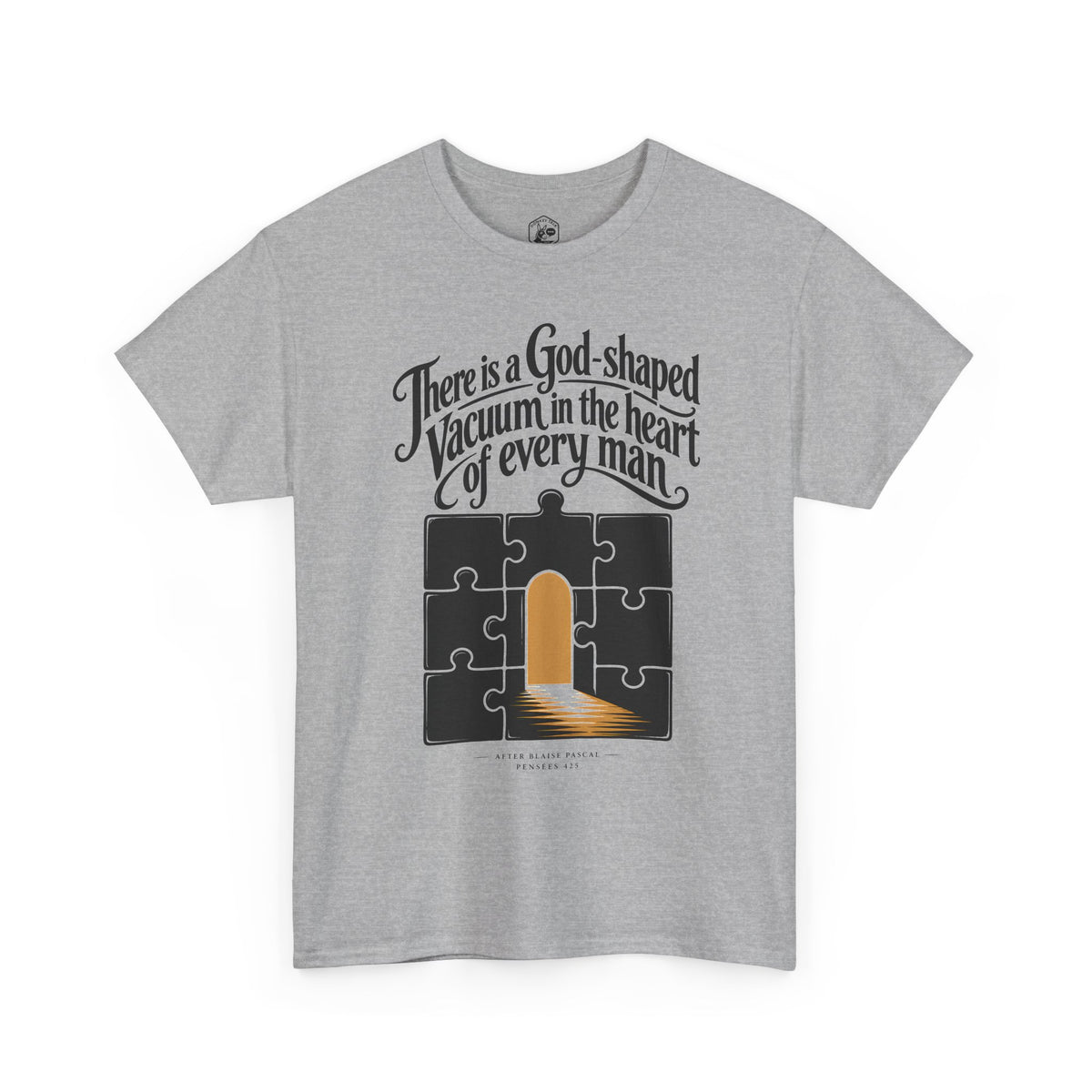 God-Shaped Vacuum Jigsaw T-shirt – Donkey Talk graphic tee
