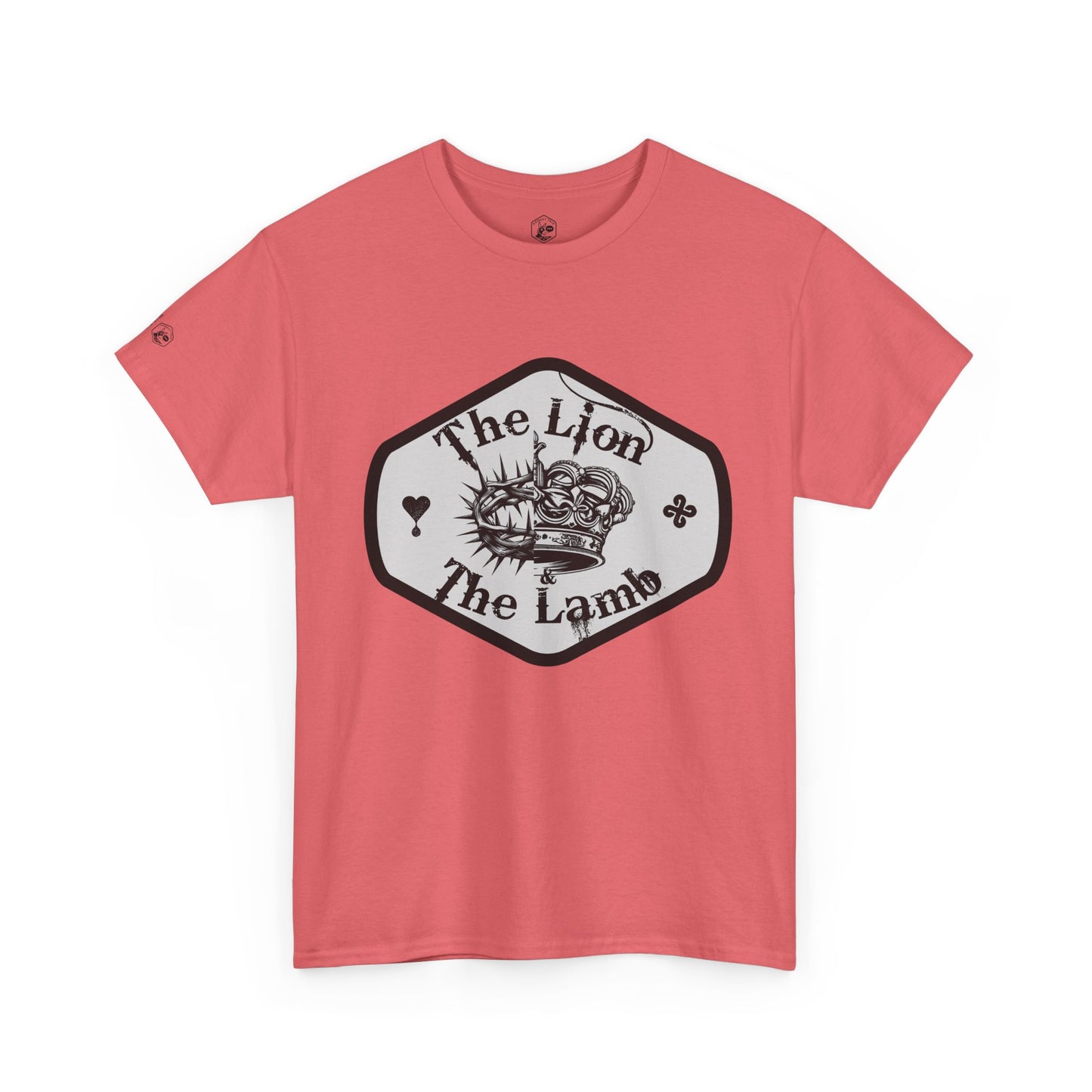 The Lion & The Lamb Unisex Heavy Cotton Tee - Casual Graphic T-Shirt for Everyday Wear