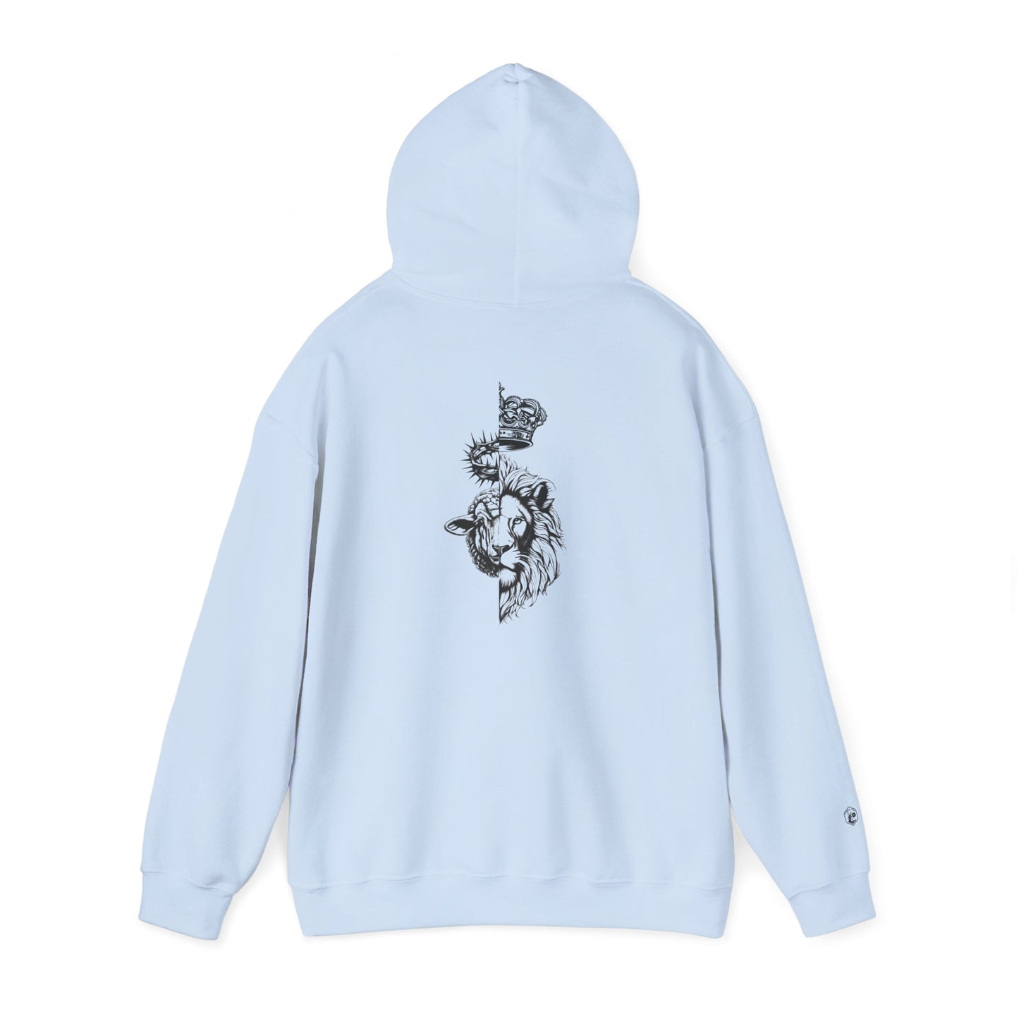 The Lion and The Lamb Unisex Heavy Blend™ Hoodie - Spiritual Symbolism Sweatshirt