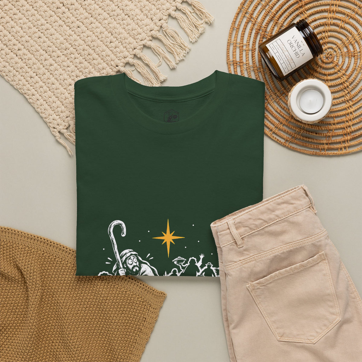 Fear Not, Even the Relatives T-Shirt | Luke 2:10 Funny Christmas Christian Tee