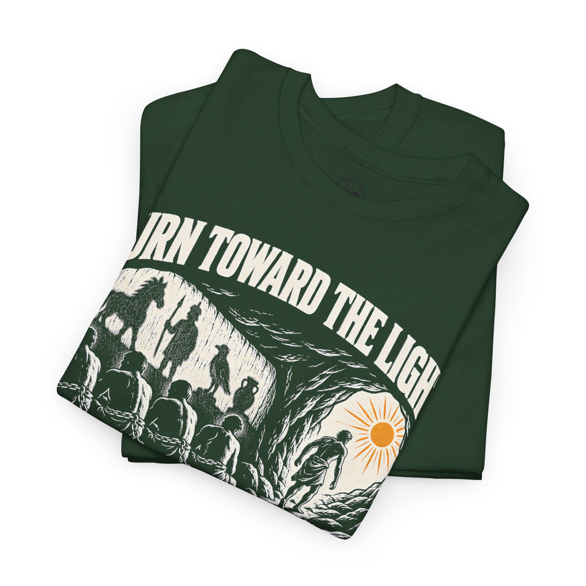 Turn Toward the Light Plato T-shirt – Donkey Talk graphic tee