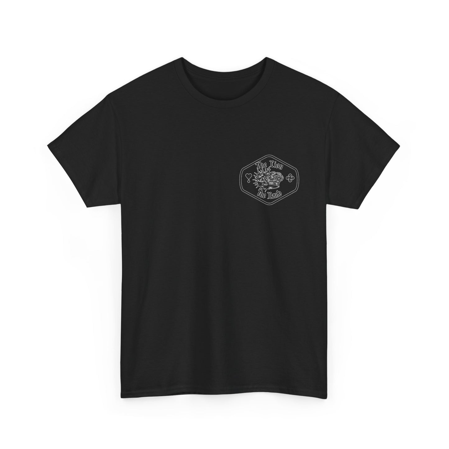 Lion & Crown Graphic Tee | Half Skull Lion Design T-Shirt