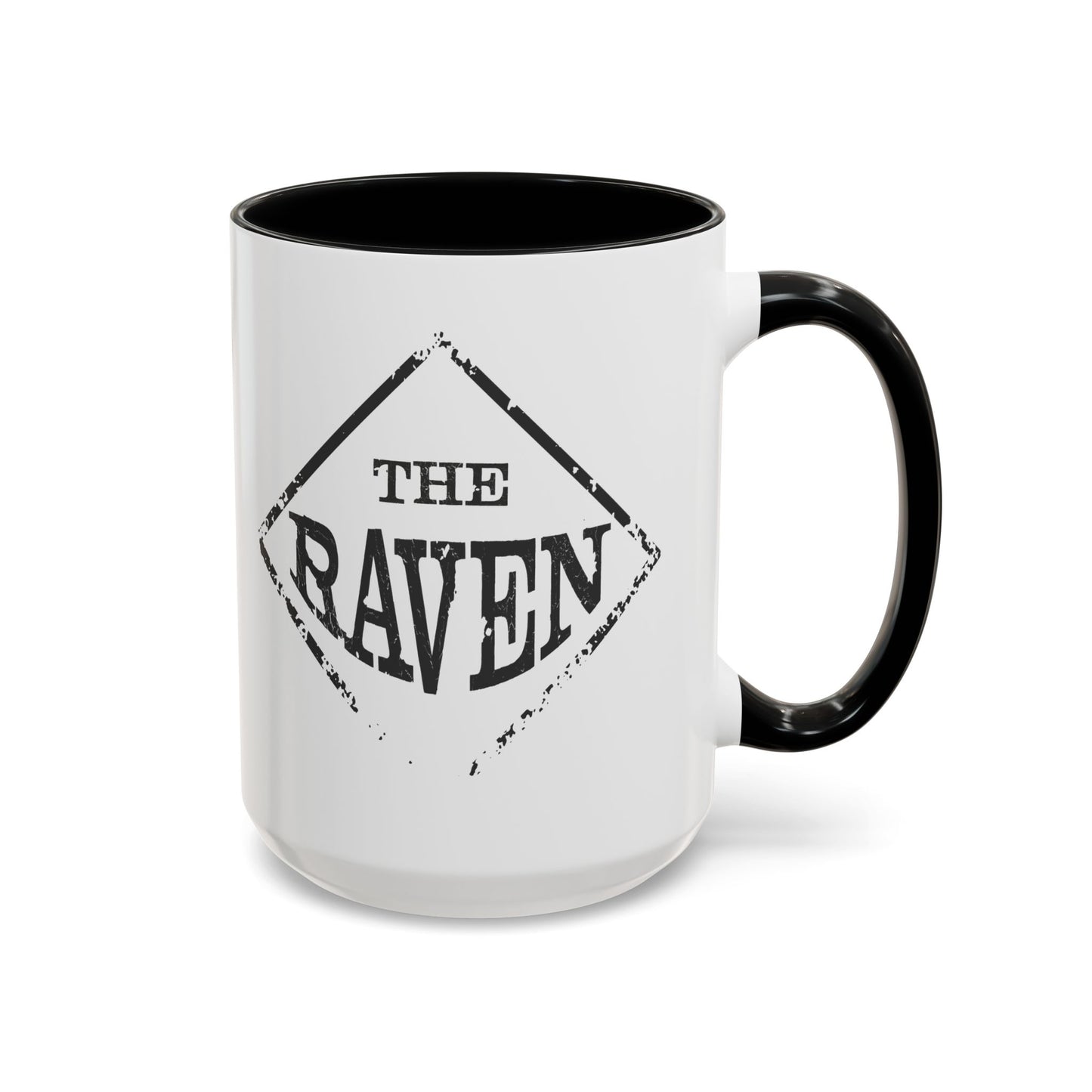 The Raven Accent Coffee Mug — Black-Trim 11/15oz