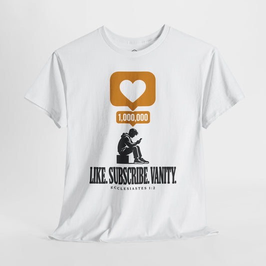 Like. Subscribe. Vanity. - Donkey Talk faith and reason unisex T-shirt