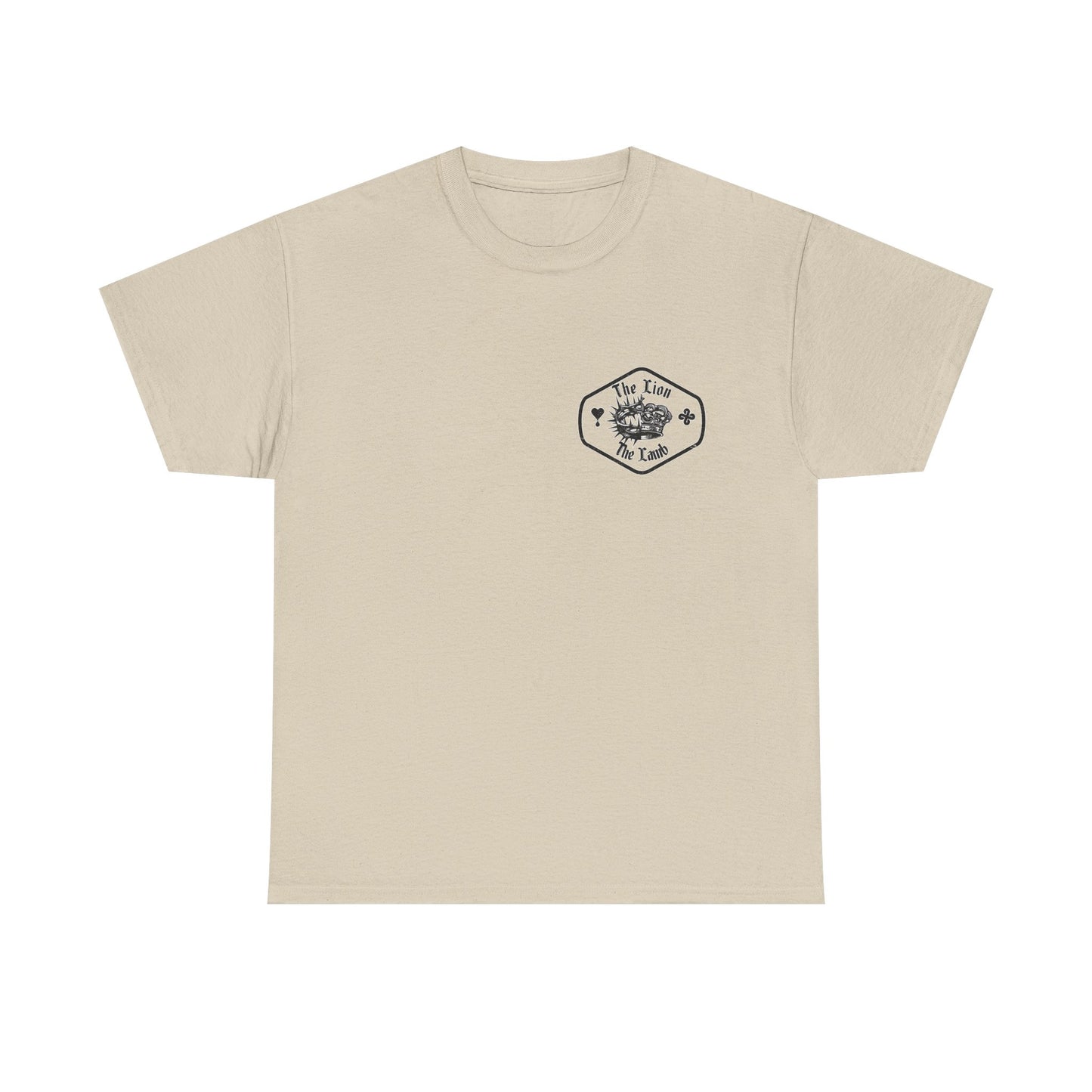 Lion & Crown Graphic Tee | Half Skull Lion Design T-Shirt