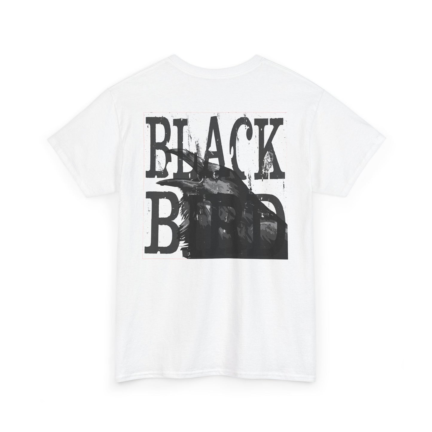 Black Bird Graphic Tee — Vintage Raven Logo T‑Shirt