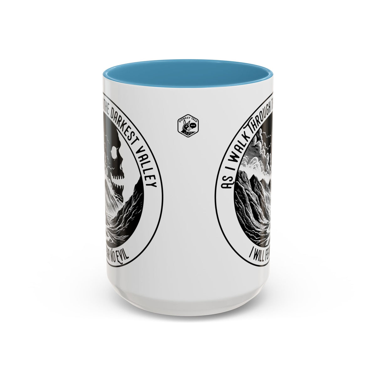 Skull Valley Fear No Evil coffee mug – Donkey Talk ceramic mug