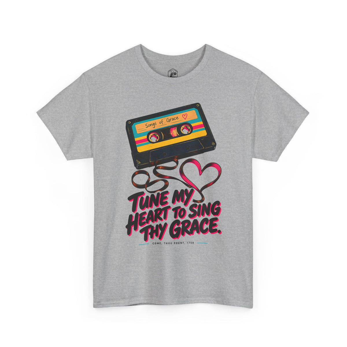 Tune My Heart Cassette T-shirt – Donkey Talk graphic tee