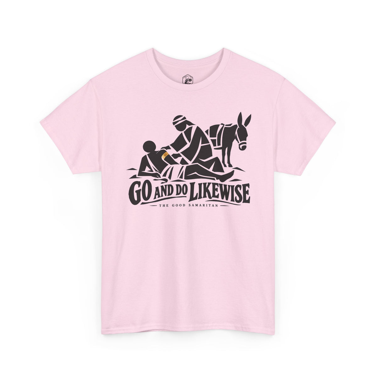 Go and Do Likewise Woodcut T-shirt – Donkey Talk graphic tee