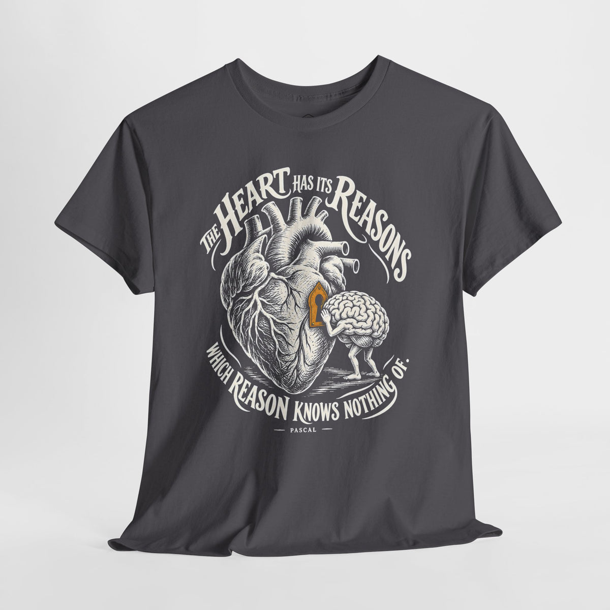 The Heart Has Its Reasons Pascal T-shirt – Donkey Talk graphic tee