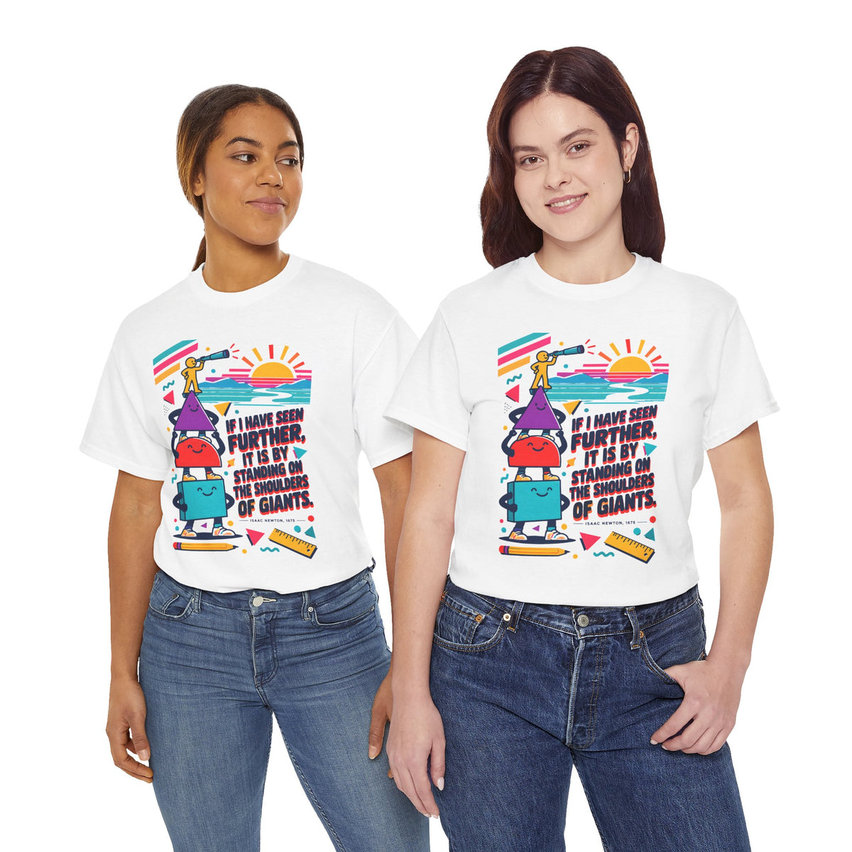 Newton Shoulders of Giants T-shirt – Donkey Talk graphic tee