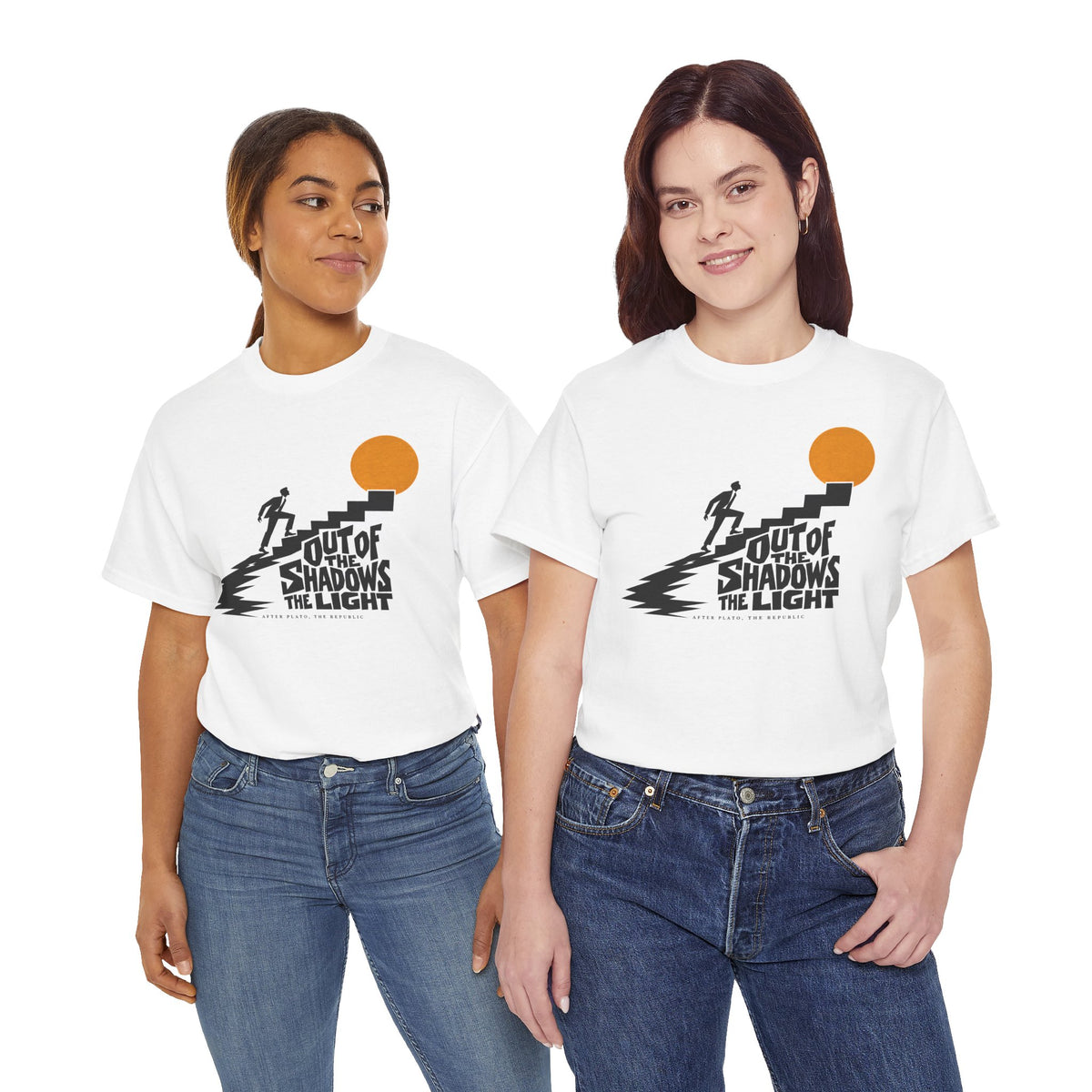 Out of the Shadows Into the Light Plato T-shirt – Donkey Talk graphic tee