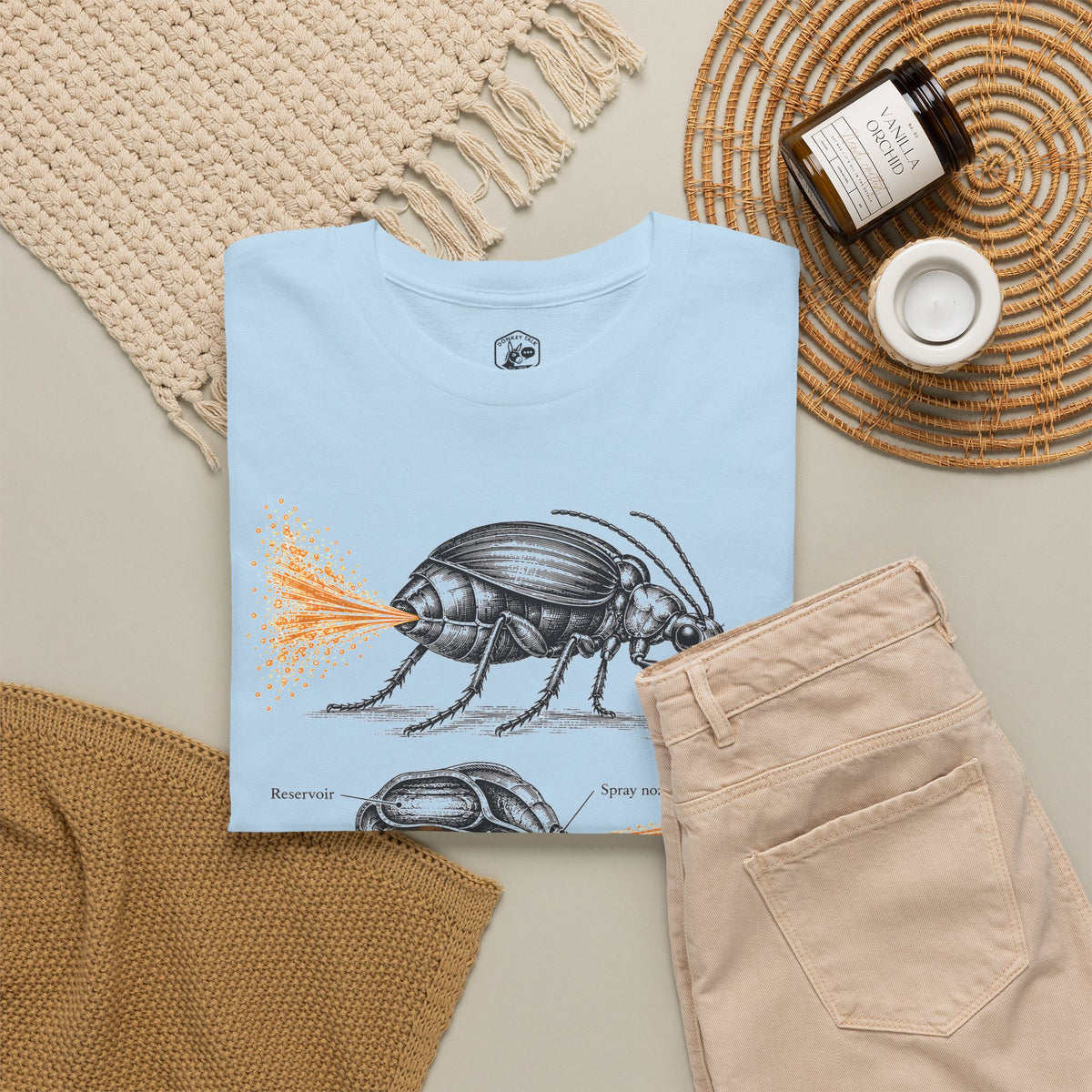 Bombardier Beetle Engraving T-shirt – Donkey Talk graphic tee