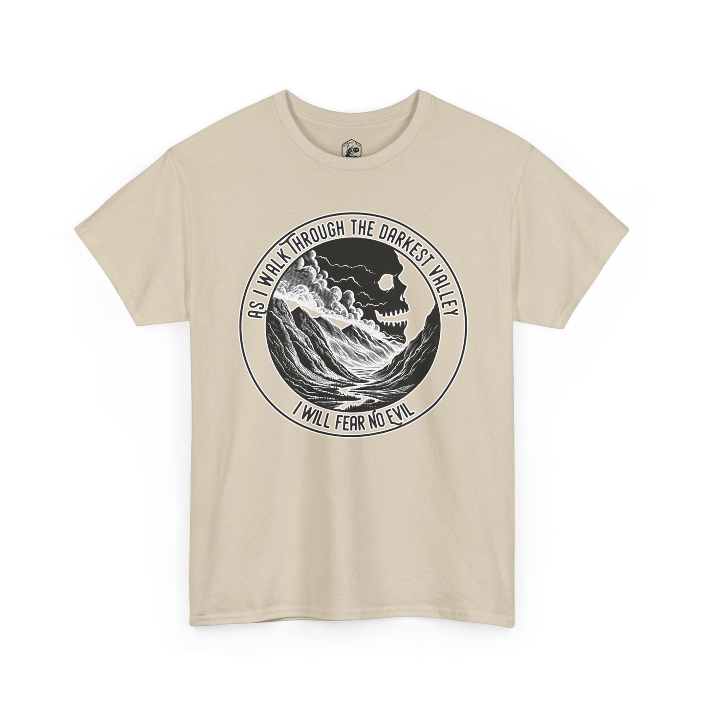 Fear No Evil Psalm 23 T-Shirt | Christian Graphic Tee, Front & Back Print